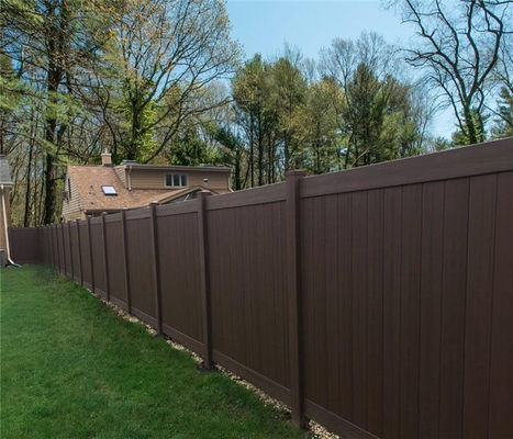 Rigid White Privacy Two-tone Vinyl Fence For Yard Fence Home Sercurity Picket Vinyl Fence