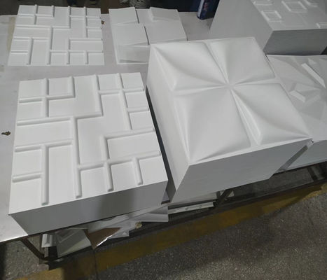 텔레비젼 배경을 위한 50cm*50cm 녹색 고강도 3D PVC 훈장 벽면
